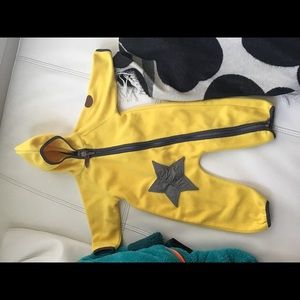 Danish ski Racoon outdoor soft shell snowsuit 12M